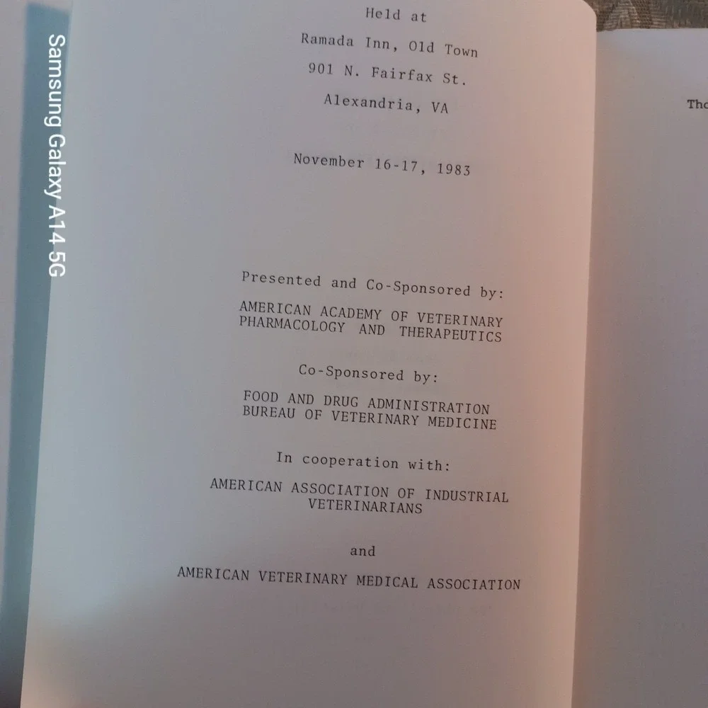 Determination of Doses of Veterinary Pharmaceuticals 1984 Hardcover Powers OSU